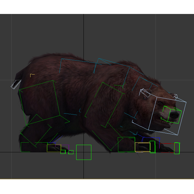 (Animal-0023) -3D-Monster Bear-Tempo libero